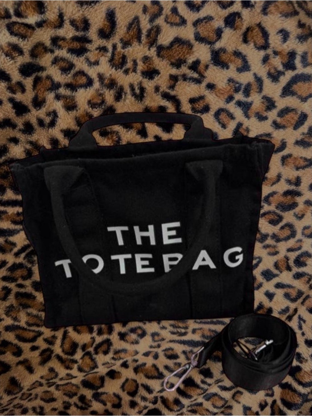 Black 'The Tote Bag' Canvas Carryall Tote - Unbranded